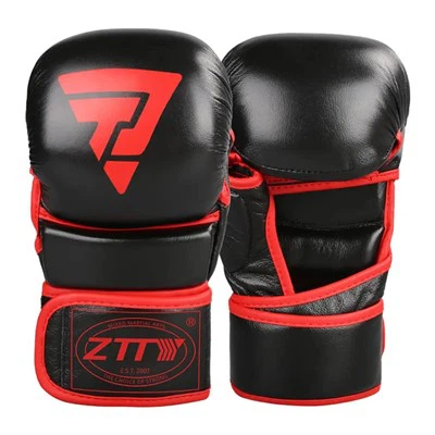 Кожна УФЦ црна рукавице Гроупс Грапплинг